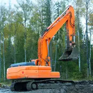 Excavators for work in the northern forest zone.